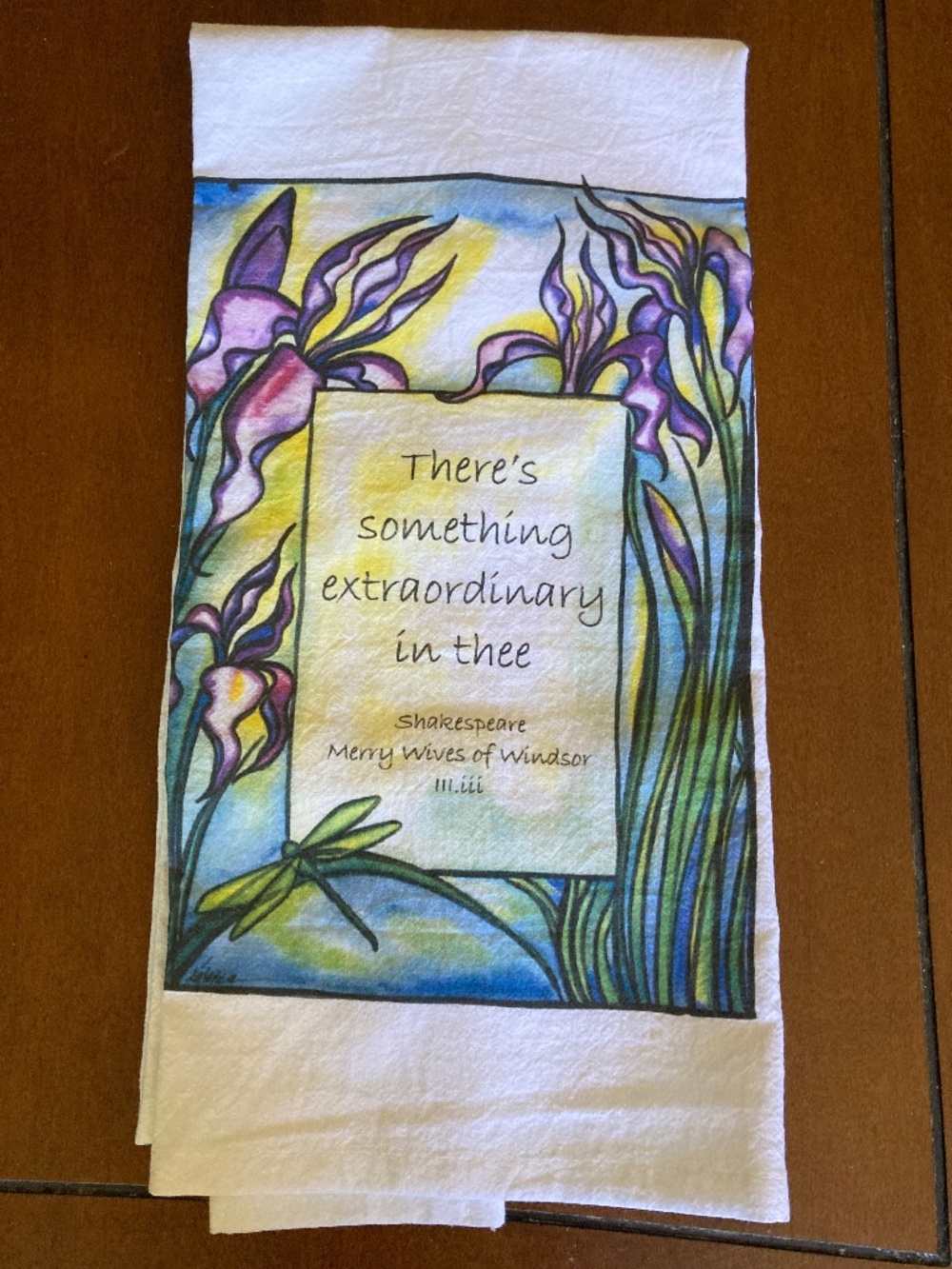 Shakespeare “There’s something extraordinary in thee” Tea Towel